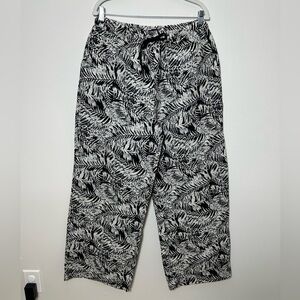 PrettyLittleThing Printed Jacquard Drawstring Waist Wide Leg Joggers